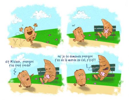 blague du croissant é du ptit pain o chocolat