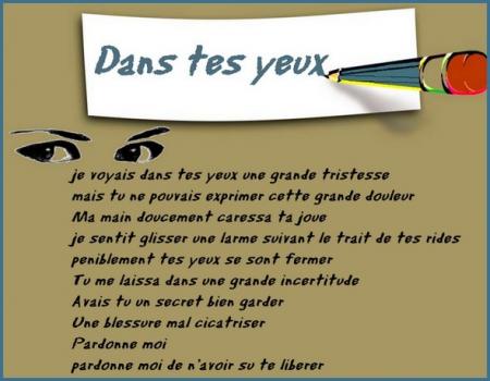 dans tes yeux