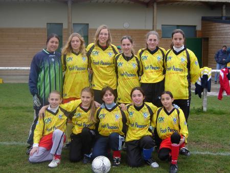 ékipe de foot féminine 13 ans vineuil